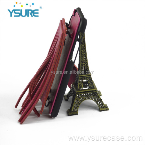 Ysure latest small fringe leather phone case